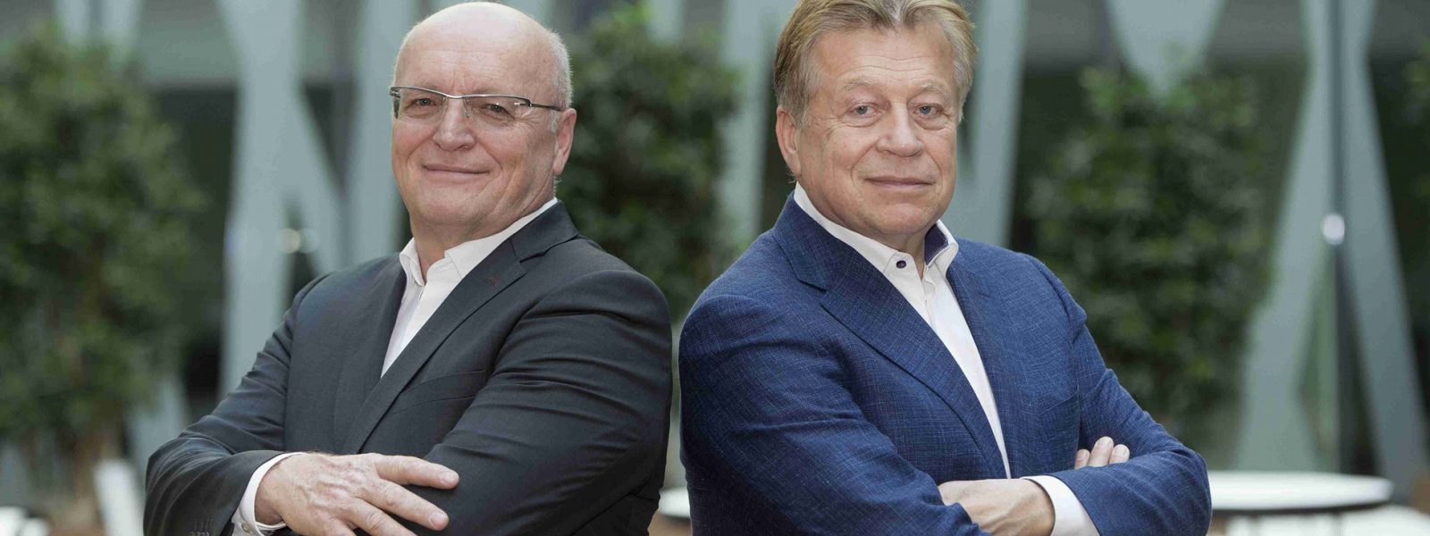 Der Vorstand Wemulux: Peter Weber und Manfred Müller