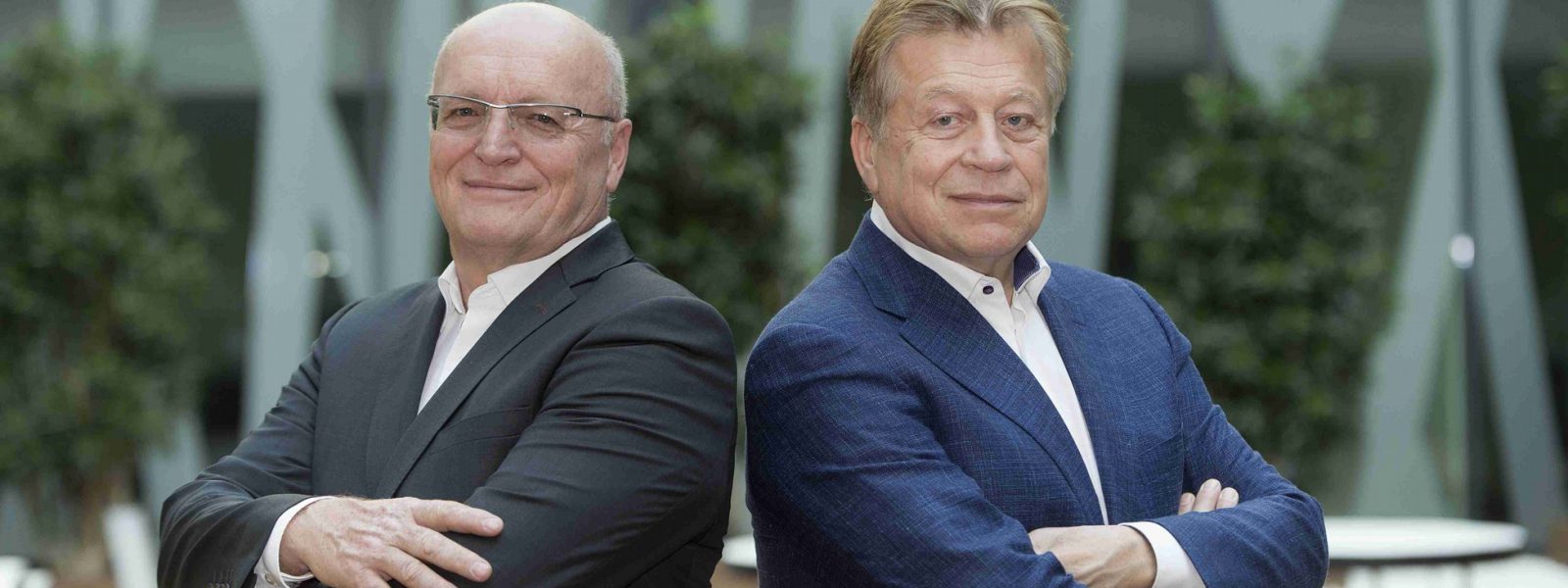 Der Vorstand Wemulux: Peter Weber und Manfred Müller